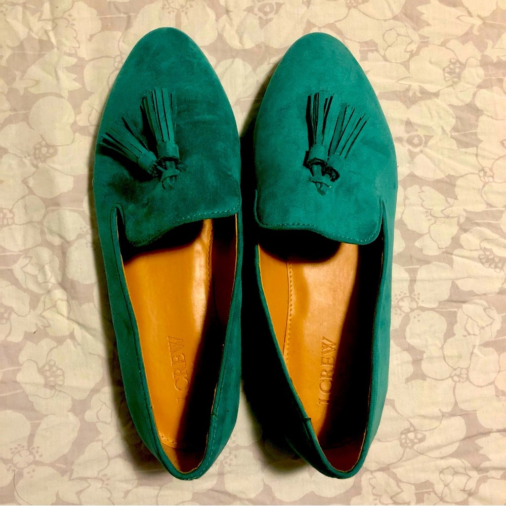 J.Crew Emerald Loafer EUC